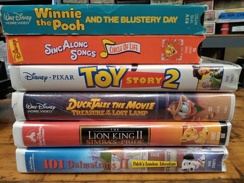 Vintage Disney VHS Tapes Pack of 6 Etsy