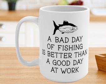 Taza de pesca / Taza de pescador / Regalo de pesca para él / Presente para pesca / Copa de pesca / Regalo para pescador