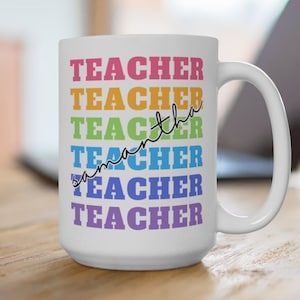 Personalized teacher mug, thank you gift, teacher appreciation gift