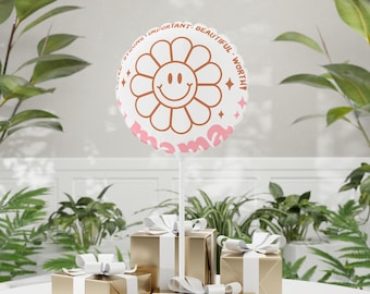 Juego de globos, decoraciones para el Día de la Madre, suministros para fiestas, globos en forma de corazón, globos redondos, globos de 28 cm.