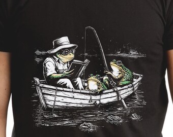 Camiseta Frog and Toad, camiseta para hombre, camisa gráfica para hombre, camisa gráfica para mujer, camiseta unisex Softstyle