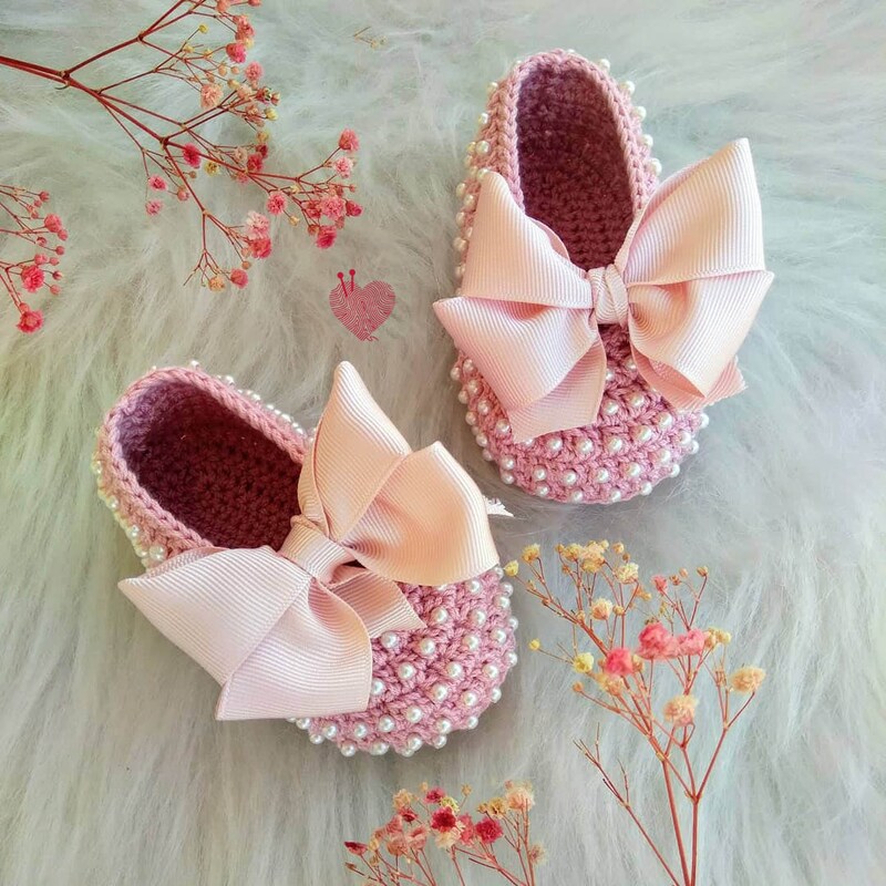 Knitted Baby Shoes - Etsy