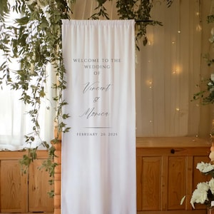 Wedding Fabric Welcome Sign, Custom Wedding Sign,  Welcome Sign for Wedding,  Personalized Fabric Wedding Sign, Custom Event Decor