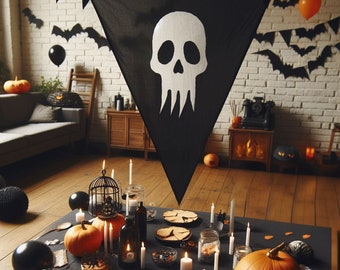 Benutzerdefinierte Halloween-Hintergrund, Halloween-Party-Thema Hintergrund, alles Gute zum Geburtstag-Party-Dekor, Foto-Halloween-Banner, Halloween-Dekorationen
