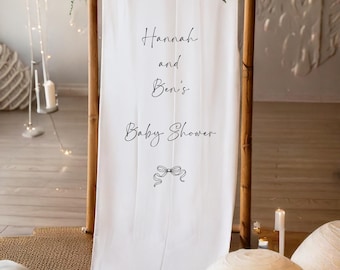 Custom Baby Shower Sign, Fabric Baby Shower Sign, Hello Baby Sign, Baby Shower Decorations, Baby Shower Welcome Sign, Oh Baby Welcome Sign
