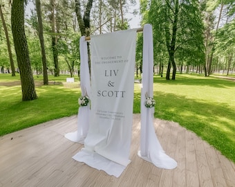 Wedding Fabric Welcome Sign, Modern Wedding Welcome Sign, Fabric Sign, Custom  Wedding Signs, Bridal Shower Sign, Boho Wedding