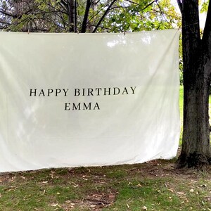Happy Birthday Banner, Personalised Birthday Flag, Custom Birthday Banner, Birthday Pennant, Birthday Decor, Baby Shower Banner