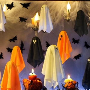 Halloween Hanging Ghost Decor, Custom Halloween Decor,Scary Halloween Garden Decor Set, Halloween Outdoor Decor, Hanging Tree Decor