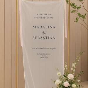 Wedding Welcome Sign, Modern Wedding Welcome Sign, Wedding Fabric Welcome Sign, Custom Wedding Signs, Boho Wedding, Baby Shower Sign