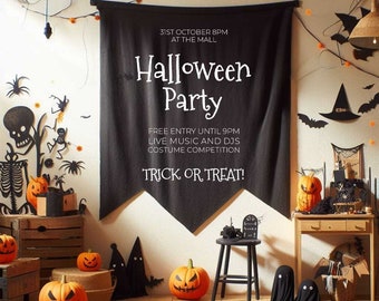 Halloween Wanddekoration, Halloween Dekoration, Halloween Photo Prop, Halloween Party Zubehör, Halloween Wimpelkette, Halloweendekoration