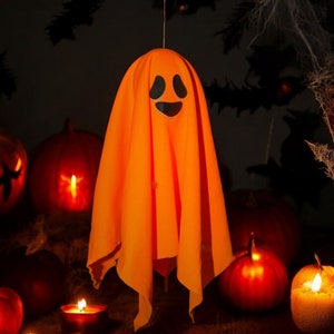 Halloween Decor, Hanging Ghost, Ghost Garland, 3D Ghost Ornament Halloween Mantel Decor, Halloween Party, Home Decor, Garden Decor