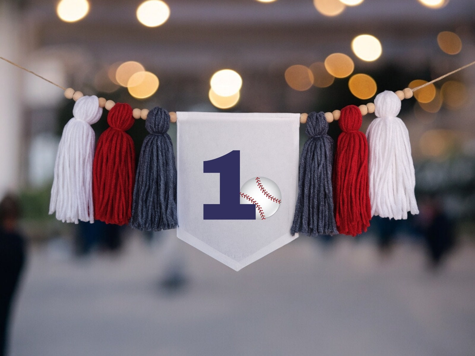 Baseball 1st Birthday Tassel Banner, Rookie of the Year Highchair ...