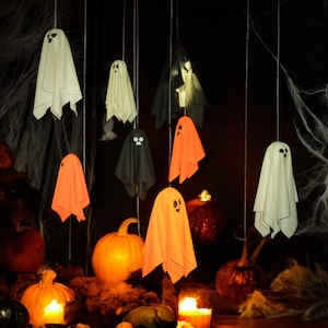 Halloween Hanging Ghost Decor, Custom Halloween Decor,Scary Halloween Garden Decor Set, Halloween Outdoor Decor, Halloween Home Decor