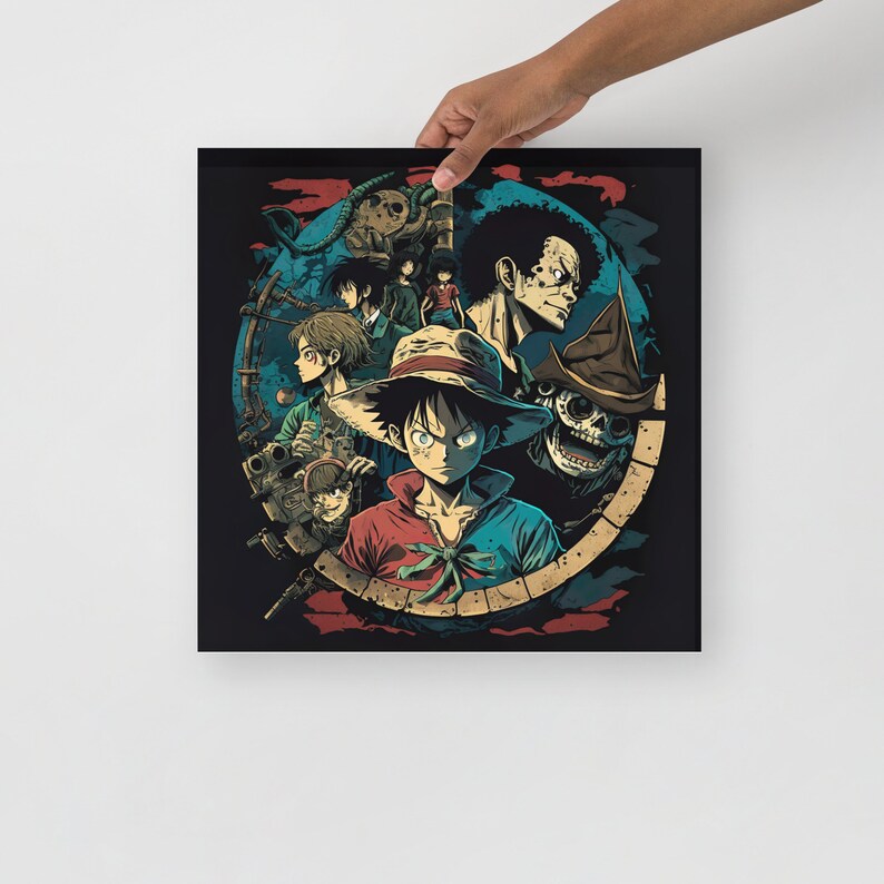 Luffy Canva One Piece Poster / One Piece Poster / Anime One Etsy México