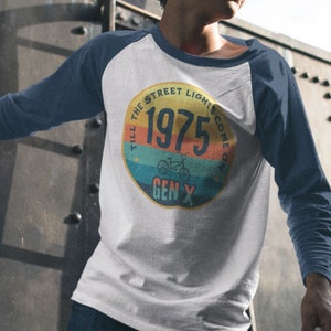 Personalized Year Unisex Gen-X 3/4 Sleeve Baseball Shirt, Birthday Gift, Gift for Her, Gift for Him, Custom Print Shirt, Retro Shirt,Vintage