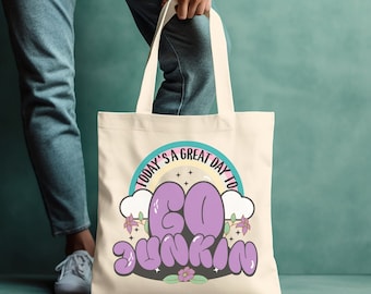 Thrifting, Canvas Tote Bag, Thrift Haul Bag, Sustainability Tote Bags, Shopping Bags, Thrifter Tote Bag, Thrift Shop, Reseller Gift, Junkin