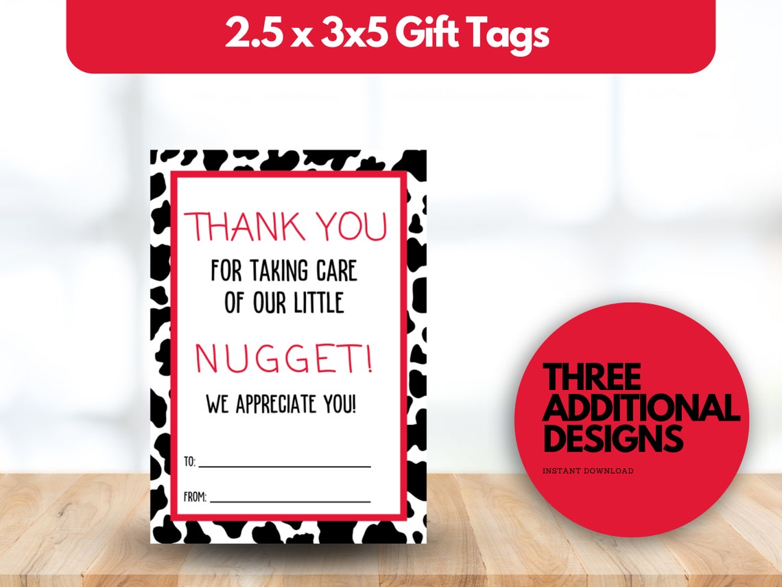 Chickfila Inspired Printable Giftcard Holder Bundle Teacher