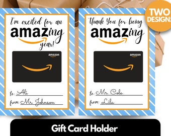 Teacher Thank You Amazon Gift Card Holder (Digital Download)