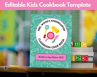 Mother's Day Cookbook Template: Editable Classroom Keepsake (Digital Download)