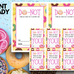 Printable Gift Card Holder | You Donut Think We Can Do It Without You ...