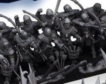 Pacchetto soldati medievali STL - Arcieri Lancieri Cavalli Stampa 3D Diomara