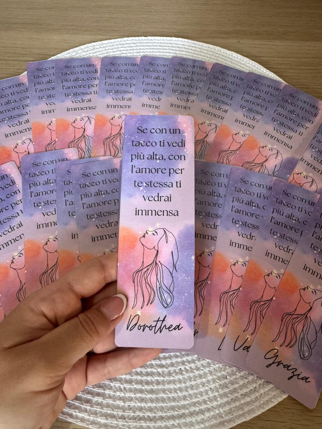 Personalized Bookmarks - Laminated Cardboard Bookmarks - Event ...