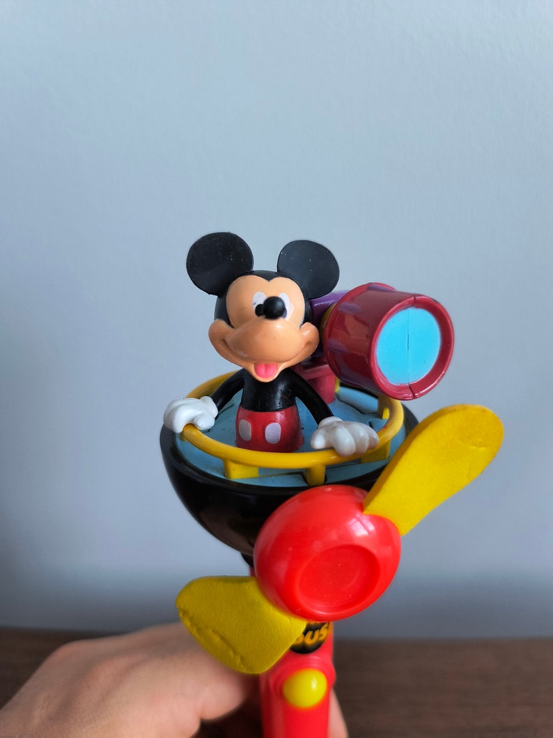 Vintage Mickey Mouse Handheld Fan - Classic Disney Collectible - Etsy