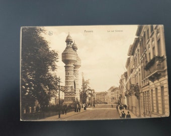 Timeless Beauty: Anvers Antique Postcard from Antwerp, Belgium - La Rue Simons, Nels Publisher