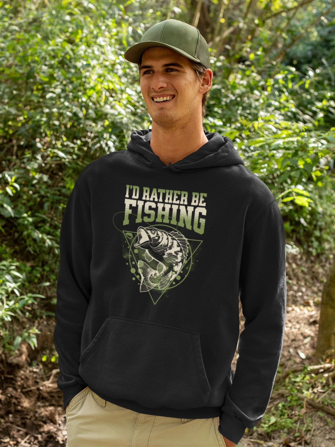 Men's Fishing Hoodiei'd Rather Be Fishing Shirtfunny Fishing  Sweatshirtfunny Fishing Giftgift for Fishermangift for Himgift for Dad 