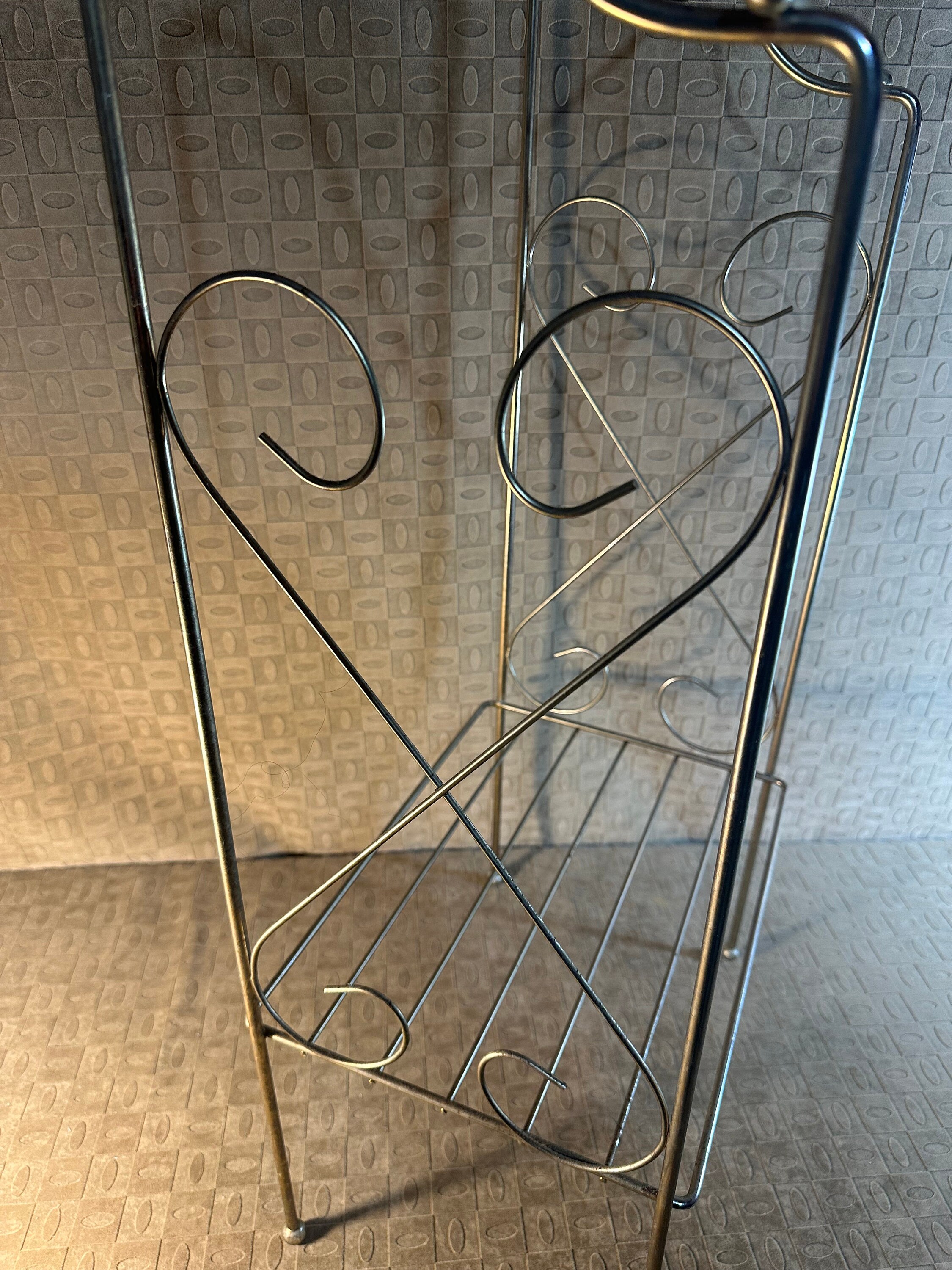 Vintage Mid Century Towel Rack Etsy