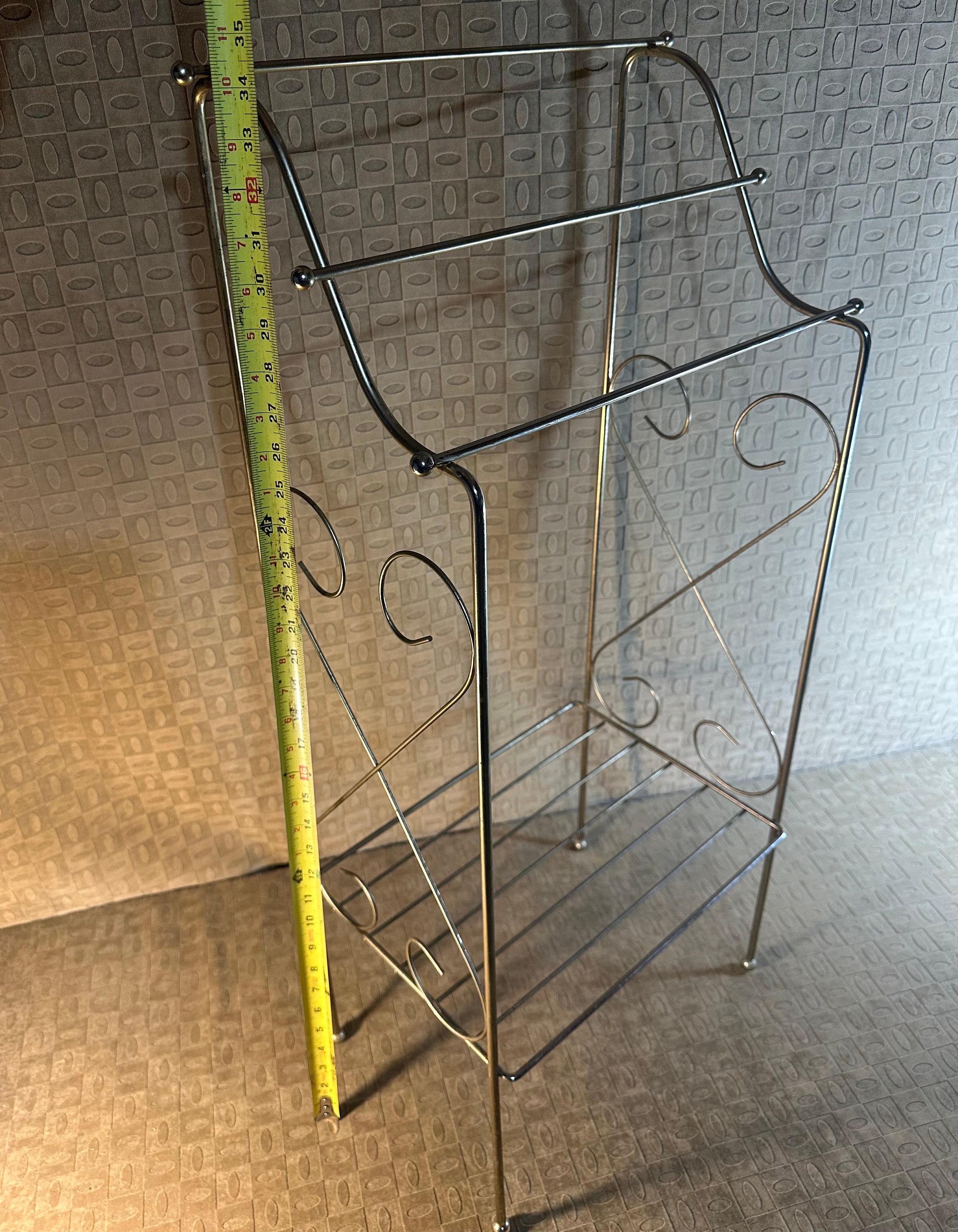 Vintage Mid Century Towel Rack Etsy