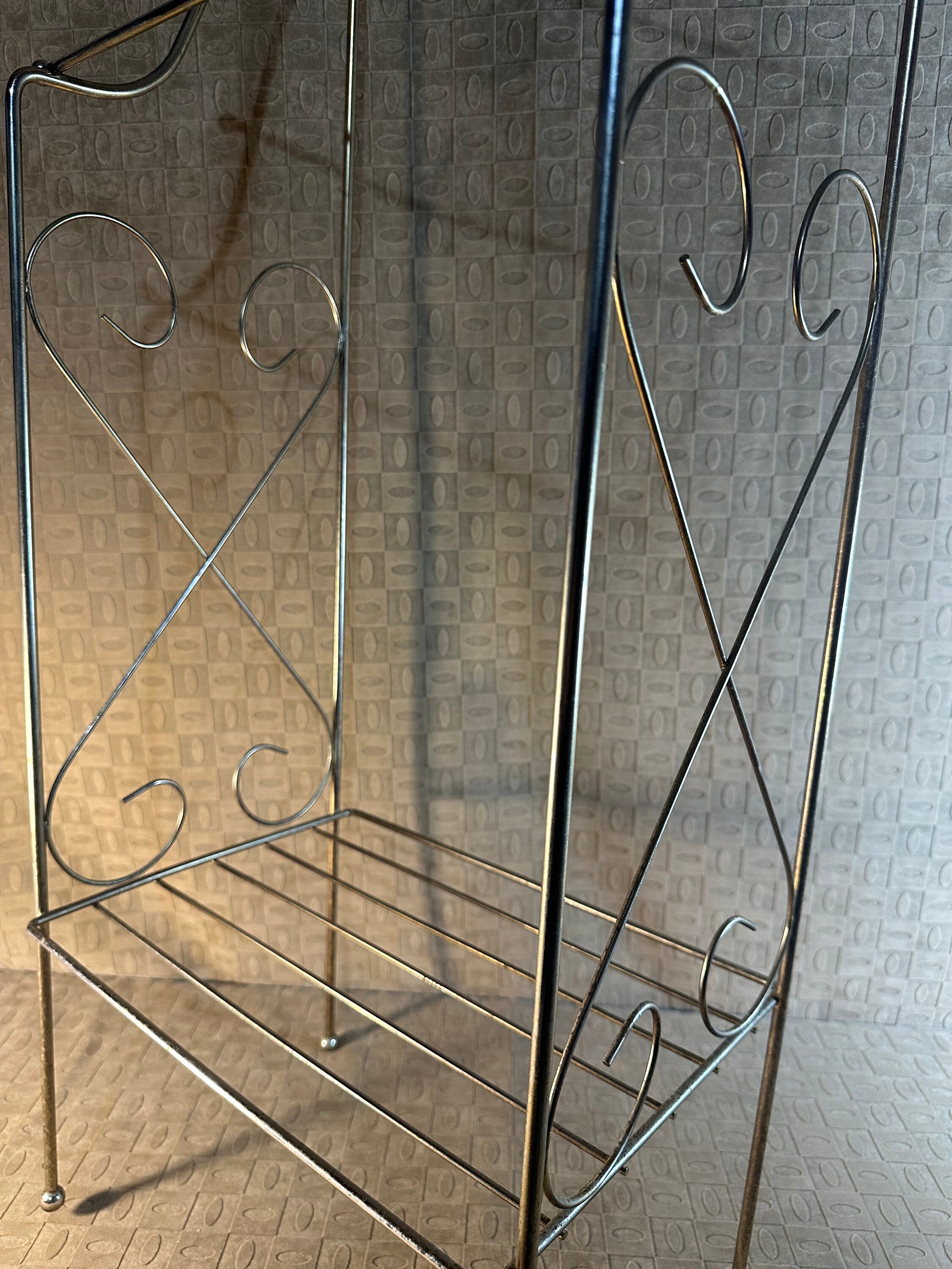 Vintage Mid Century Towel Rack Etsy