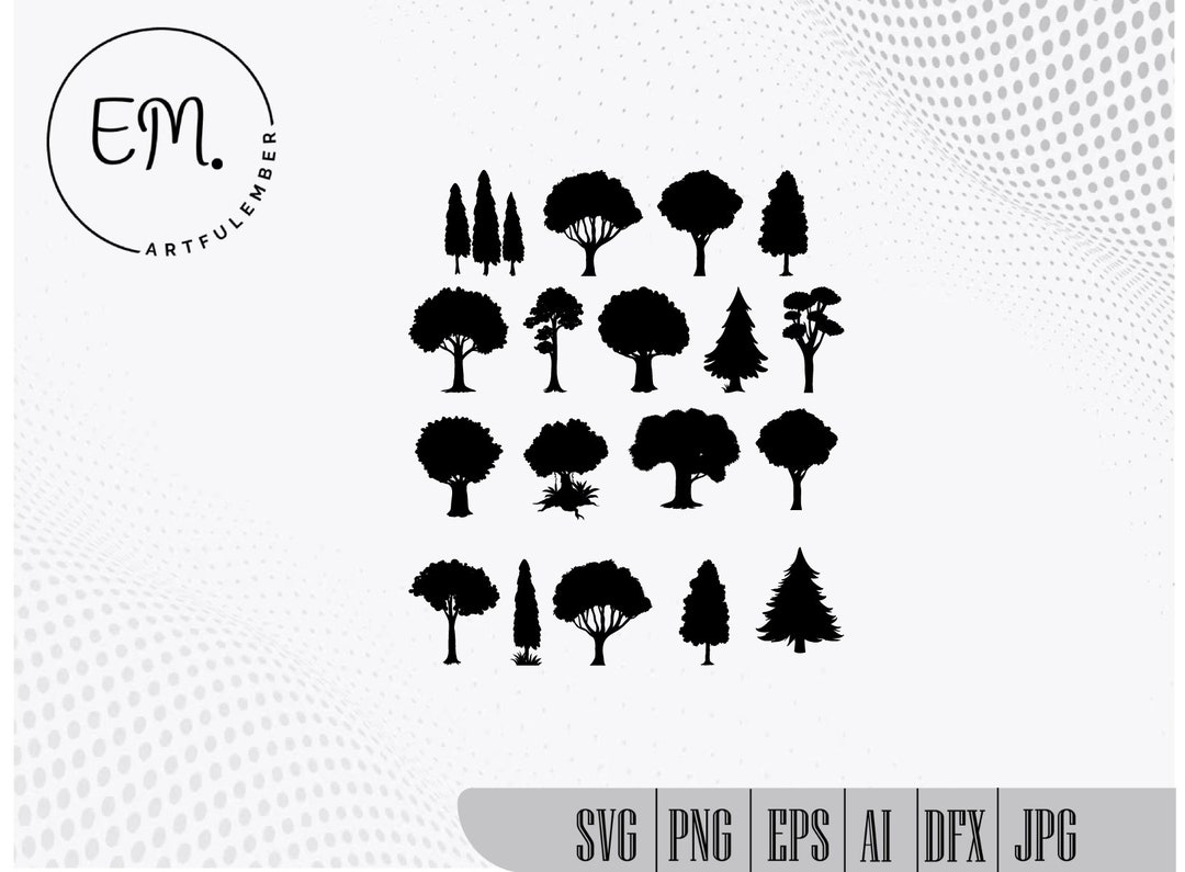 Pine Tree Svg Pine Tree Png Pine Tree Dxf Pine Tree - Etsy
