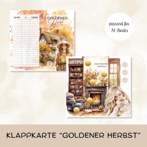 Klappkarte "Goldener Herbst" A6