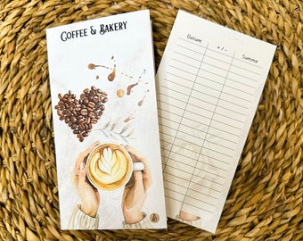 Savings challenge folding card “Coffee & Bakery” A6