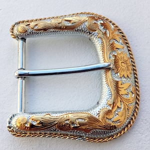 Boucle de ceinture classique western dorée 40mm, boucle de ceinture cowboy, homme, femme, cadeau
