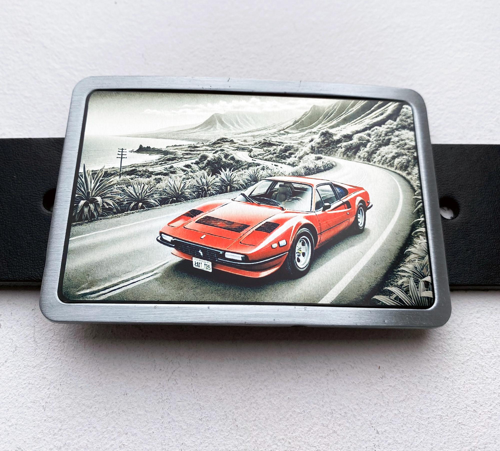 Ferrari Belt Buckle, Car Belt Buckle, Man, Woman, Birthday 