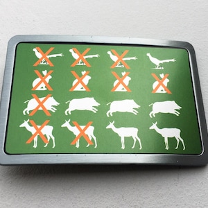 Hunting belt buckle, game hunting board, hunter, belt buckle for men, women, gift, wedding