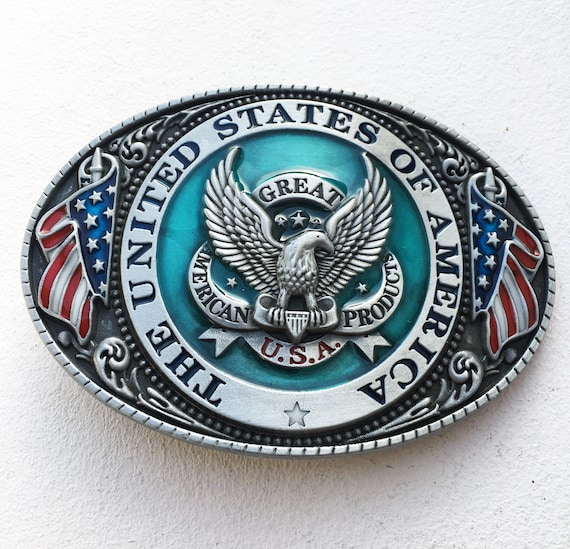 The United States of America Belt Buckle Men s Belt Buckle Women s Belt Buckle Gift Wedding Etsy UK