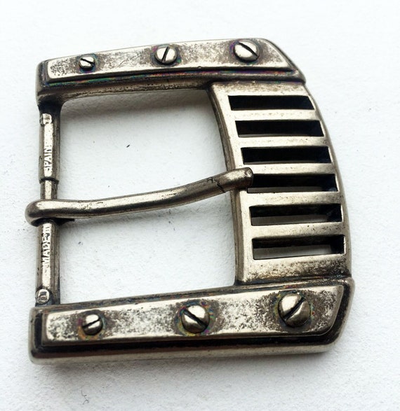 Classic Biker Belt Buckle Antique Silver 40mm, Men's Belt Buckle