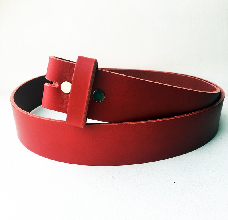 Ceinture en cuir pleine fleur pour boucle de ceinture, faite à la main en France, pour homme, femme image 8