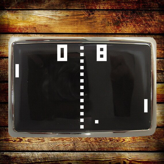 Pong Belt Buckle Video Games Belt Buckle Man Woman Etsy