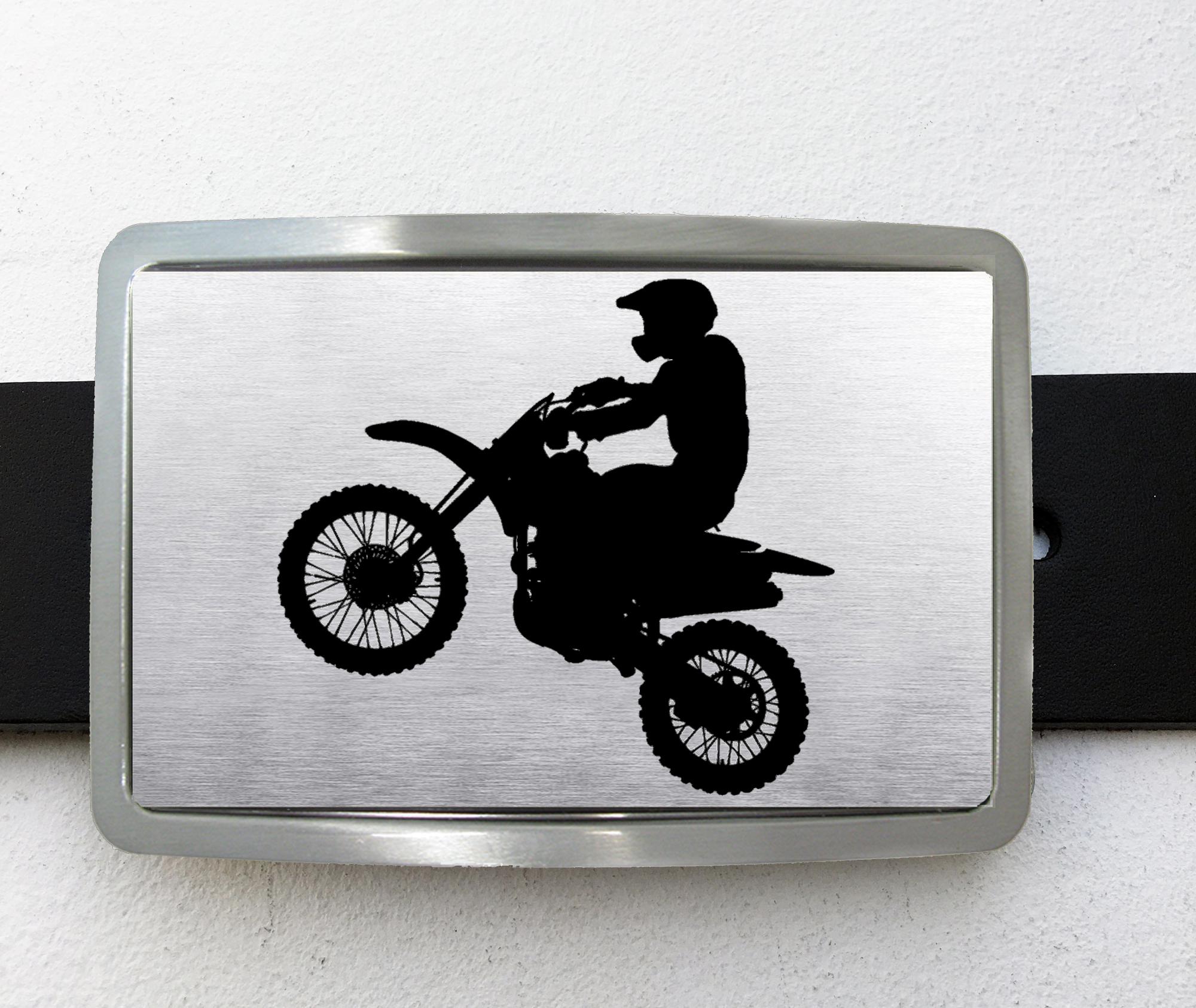 Boucle De Ceinture Vintage Motocross Années 70 – Laiton, Style Western Dirt Bike
