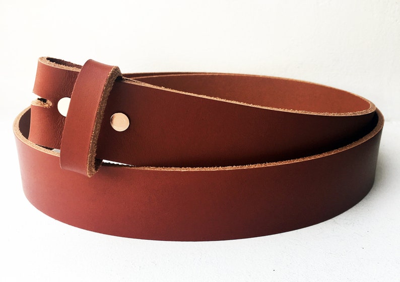 Ceinture en cuir pleine fleur pour boucle de ceinture, faite à la main en France, pour homme, femme image 9