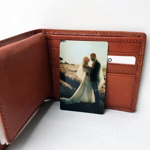 Personalisierte Brieftaschenkarte aus Metall, Kartenpersonalisierung, Hochzeit, Geschenk, Geburtstag, Ehemann, Party. Romantisches Souvenirgeschenk, Liebe