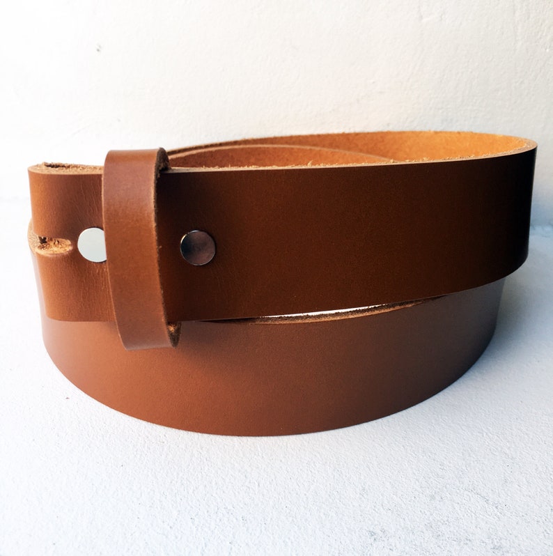 Ceinture en cuir pleine fleur pour boucle de ceinture, faite à la main en France, pour homme, femme image 6