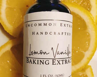 Extracto de vainilla y limón para hornear