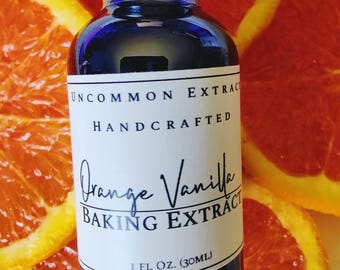 Extracto de naranja y vainilla para hornear