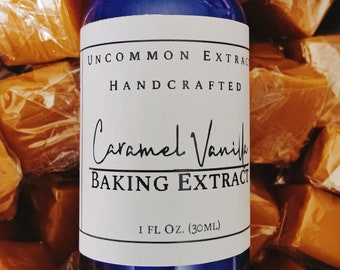 Extracto de vainilla y caramelo para hornear