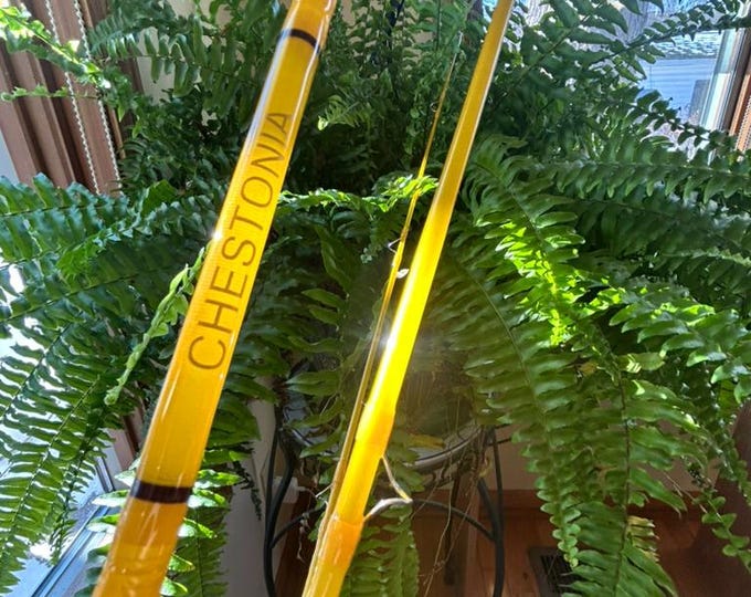 Chestonia 7'" 3 wt. 3pc. Honey S Glass Fly Rod Hand Made in Michigan by Mark